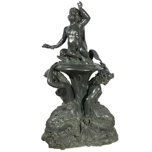 Bronze Mermaid & Merboy Fountain Sculpture | Metropolitan Galleries | SRB991666