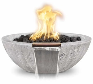 Sedona Wood Grain Fire & Water Bowl, 27" I The Outdoor Plus I OPT-27RWGFW