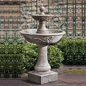 acanthus two tiered fountain in action