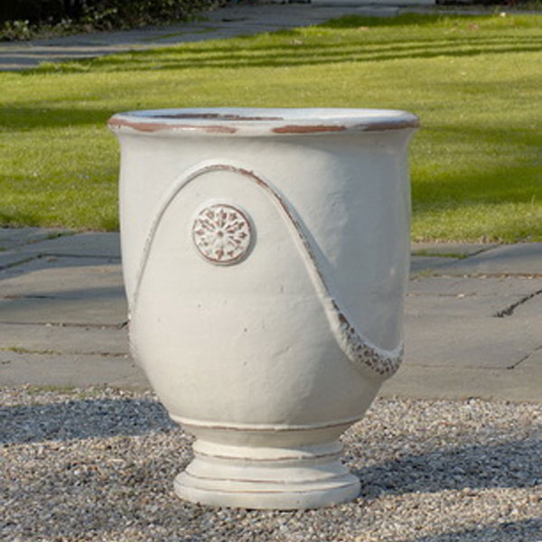 large white ceramic flower pots Campania International | Anduze Urn