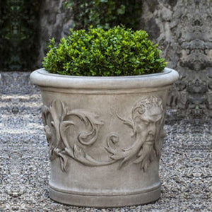 Berwind Planter on gravel filled with plants