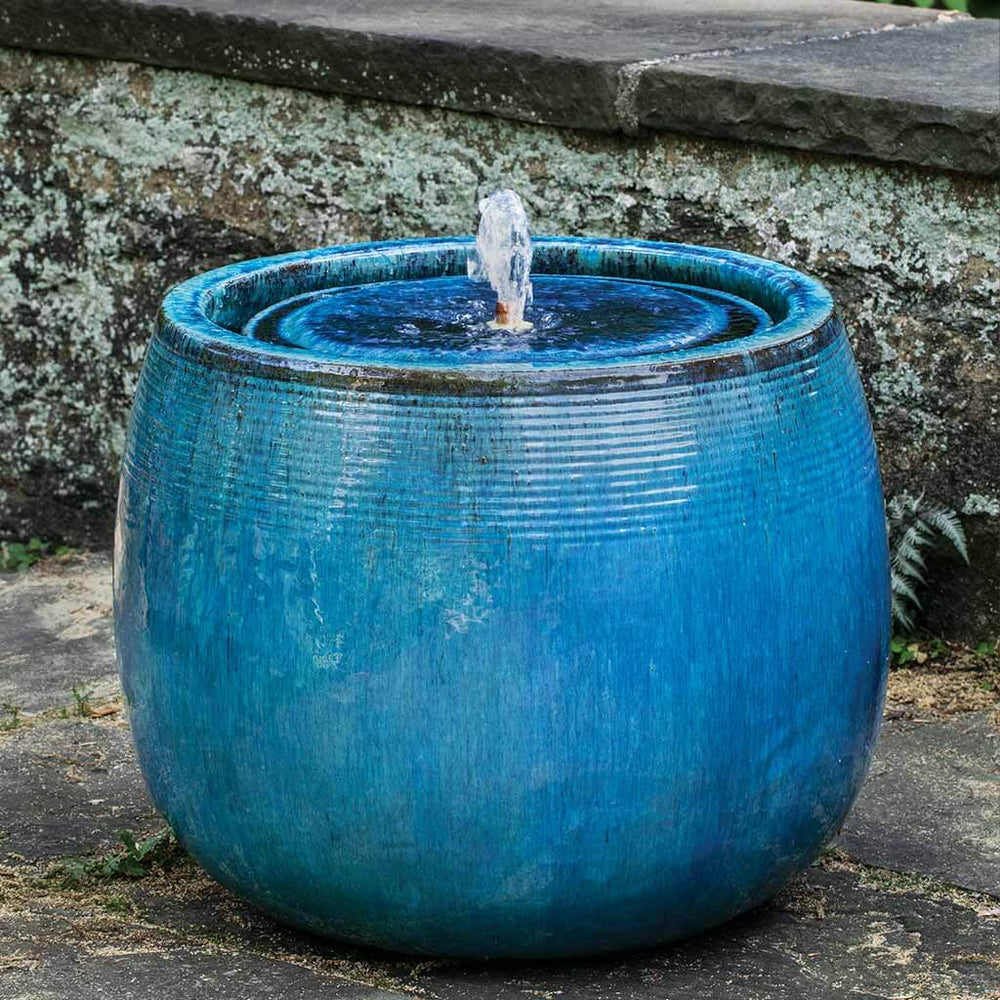 Boden fountain mediterranean blue in action