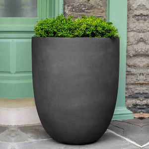 Bradford Planter, Large - Lead Lite - S/1 on concrete filled with plants