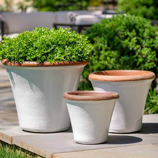 Campania Brighton Planter, Set of 3 - 364138-0103 - Antique White