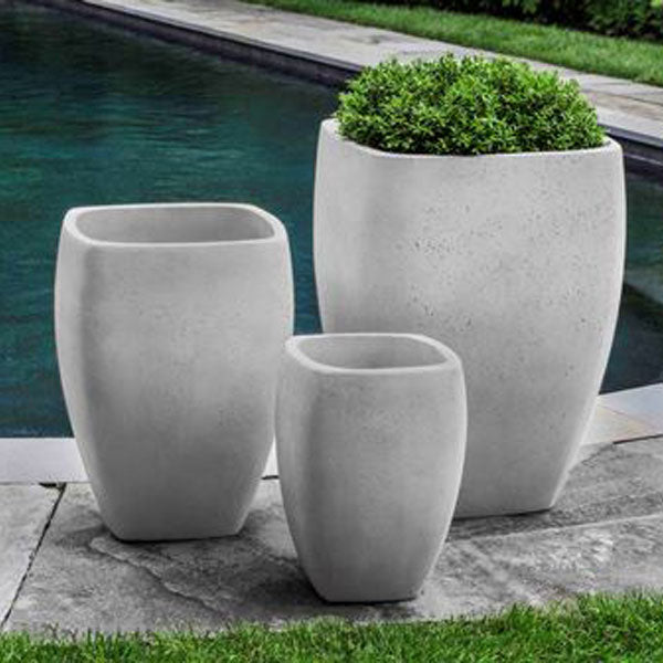 set of 3 large outdoor plant pots Campania International Cedros Planter