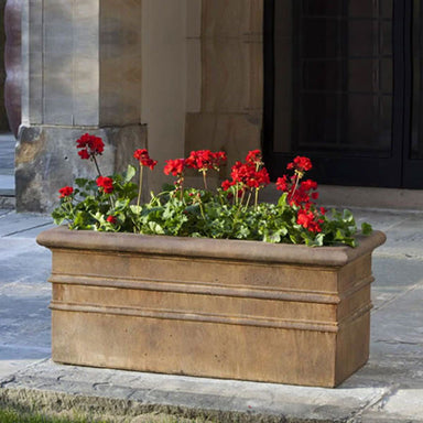 antique window box planters Classic Rolled Rim Window Box by Campania International Nero Nuovo