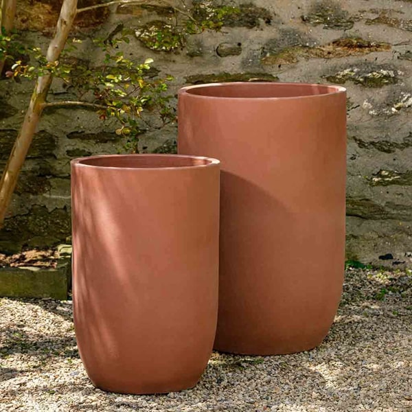 Cole Planter - Terra Rosa - Set of 2 Campania International — The