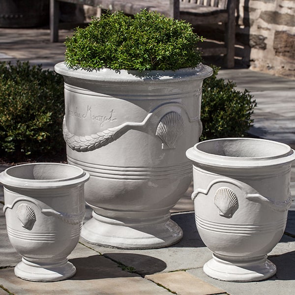 Cote D'Azur Planter - Antique Cream - Set of 3 Campania