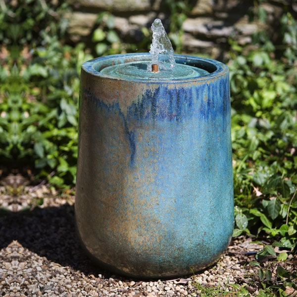 Daralis Glazed Fountain-Weathered Copper Campania International