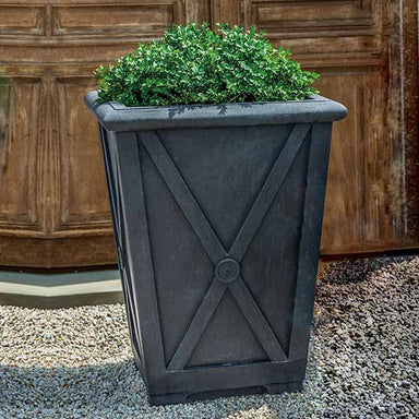 Directoire Planter, Medium filled with plants in the backyard