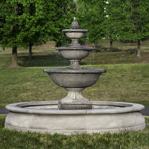 fonthill fountain in basin in action