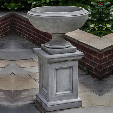 Jensen Urn, Small on concrete in the backyard