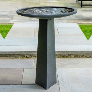 Large Aspire Birdbath on concrete in the backyard