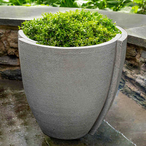 Large Concept Planter on concrete in the backyard