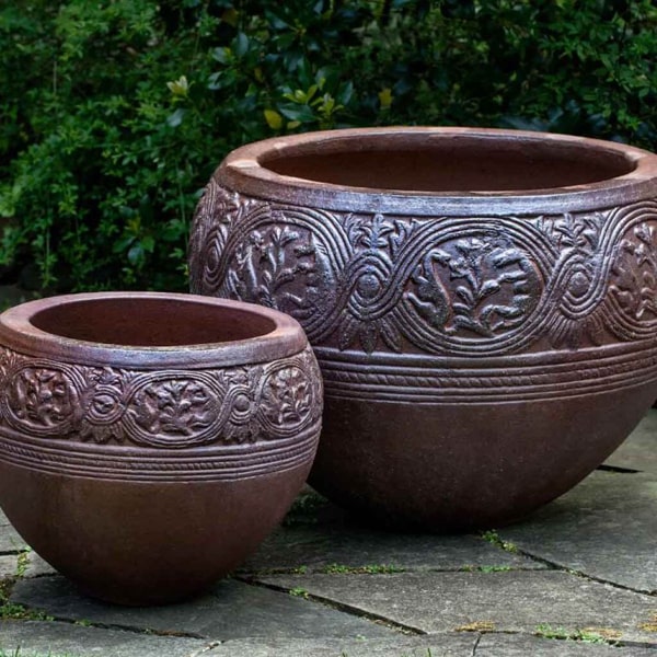 Tron Cao Clay Earthenware Large Plant Pots