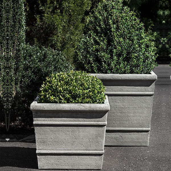 Marin Planter, Large filled with plants in the backyard