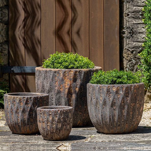 Paraiso Ceramic Planters Verdigris Green