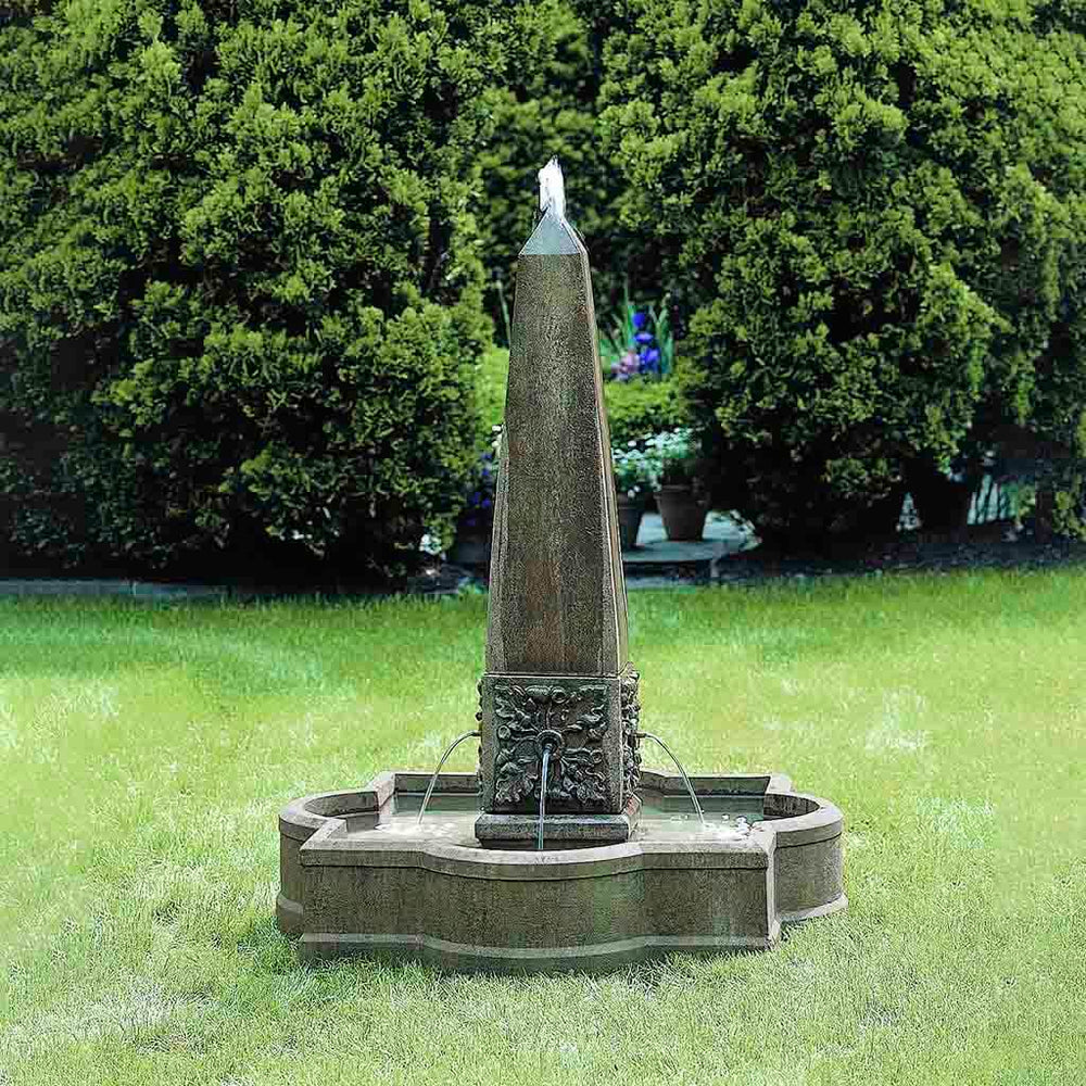 palazzo obelisk fountain in action