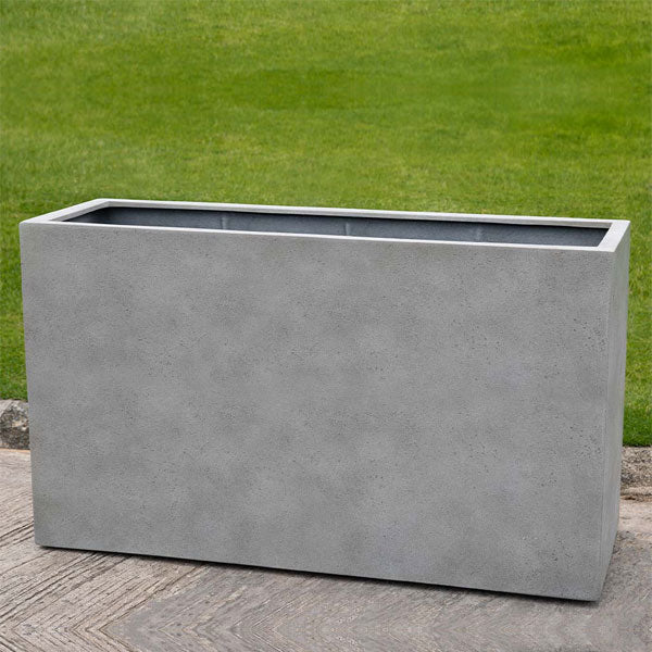 Sandal Planter 591836 - Stone Grey Lite - S/1 on concrete in the backyard