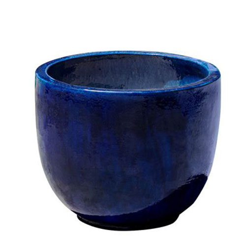 homebase ceramic plant pots Sem Planter - Riviera Blue