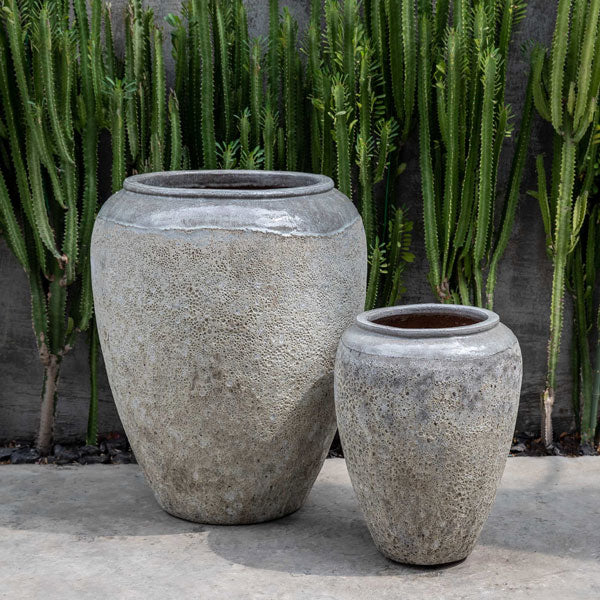 Sureda Jar Planter - Angkor Grey Mist - Set of 2 Campania International