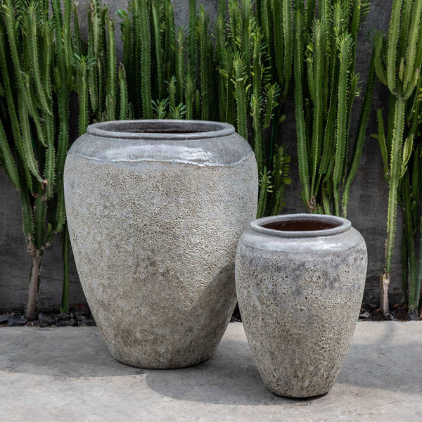 Sureda Jar Planter - Angkor Grey Mist - Set of 2 Campania