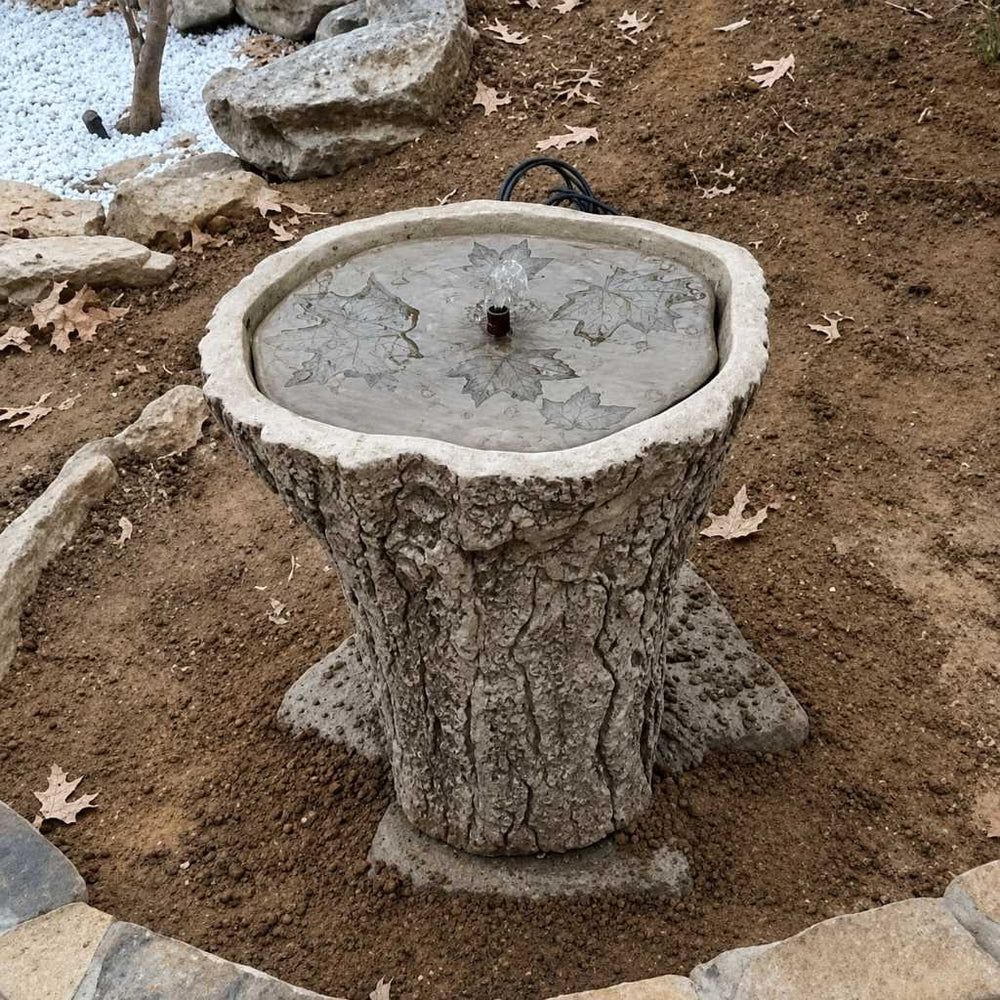 Upclose Campania Adirondack Fountain in action