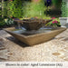 Upclose Campania facet fountain in action