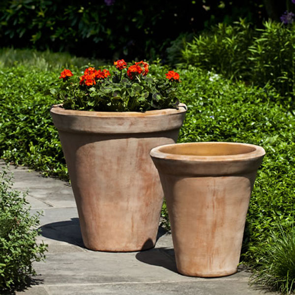 red terracotta plant pots Campania Usuki Planter, Set of 2 - 8396-2402