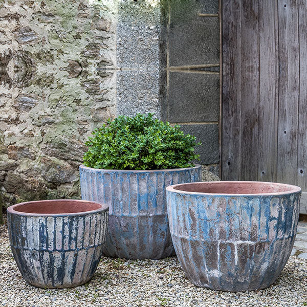 70sヨーロッパ 輸入VINTAGE planter ポッド アンティーク 雑貨 Velia Planter - Vicolo Mare - Set of 3 Campania International