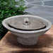 Zen Oval Fountain on table in the backyard